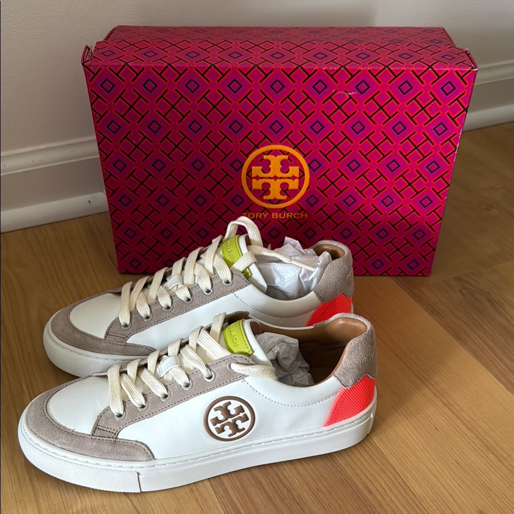 Tory Burch Colorblock Sneakers. Size 7. New!